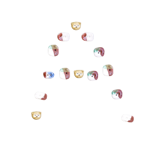 手作り陶器ボタン サンプル6 - 特別な一品